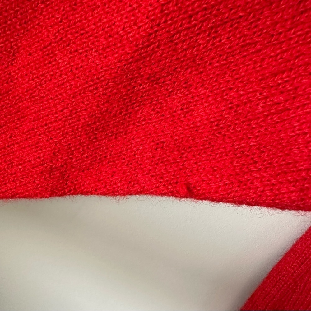Vintage Jerslid Womens L Red Nautical Knit Sweater USA Made Wool Blend - Picture 11 of 12